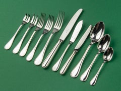 142-Piece Set Silver Plated Flatware for 12 Persons - Christofle - model Albi