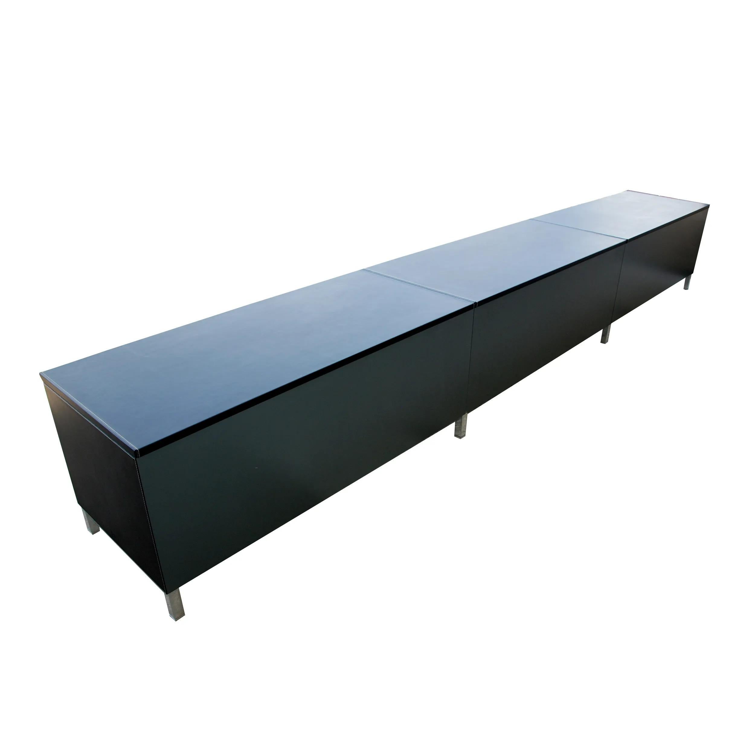 Poltrona Frau Low Console Unit in Italian Leather 3