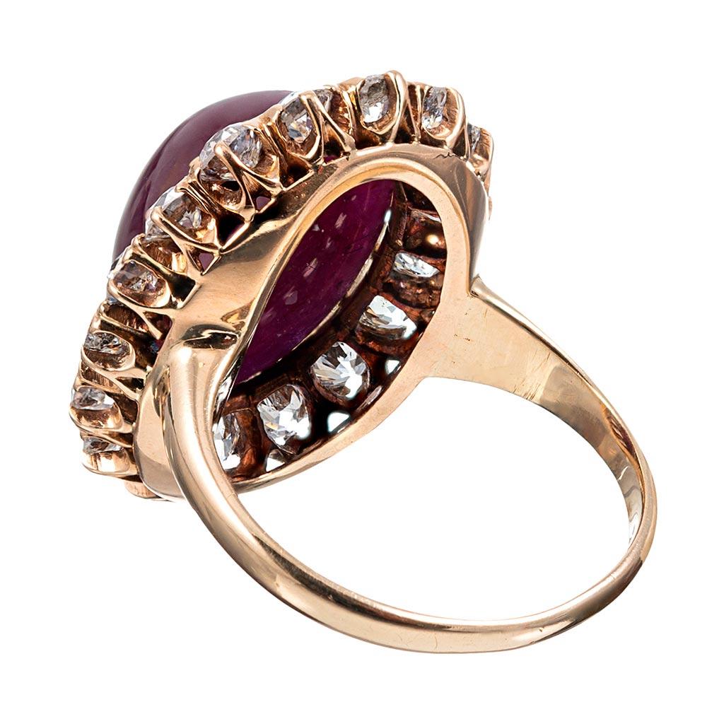 cabochon ruby ring