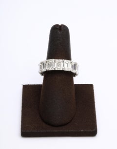 14.20 Carat Emerald Cut Diamond Eternity Band