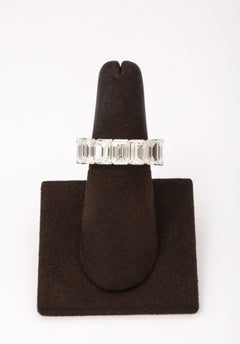 14.20 Carat Emerald Cut Diamond Eternity Band