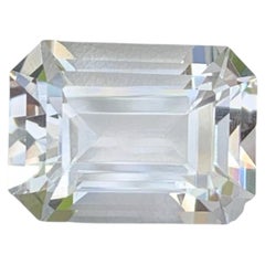 14.20 Carat Natural Loose Faceted Quartz Stone Emerald Cut Pakistani Gemstone