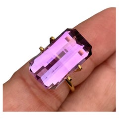 14.20 Carat Pixel Cut Natural Loose Purple Amethyst Gem from Brazil (Améthyste violette en vrac du Brésil)