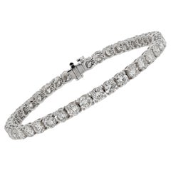 Bracelet tennis en diamants ronds de 14,23 carats