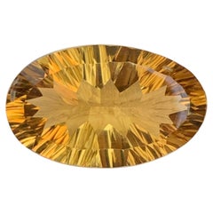 14.25 Carat Natural Loose Citrine Oval Shape Gemstone