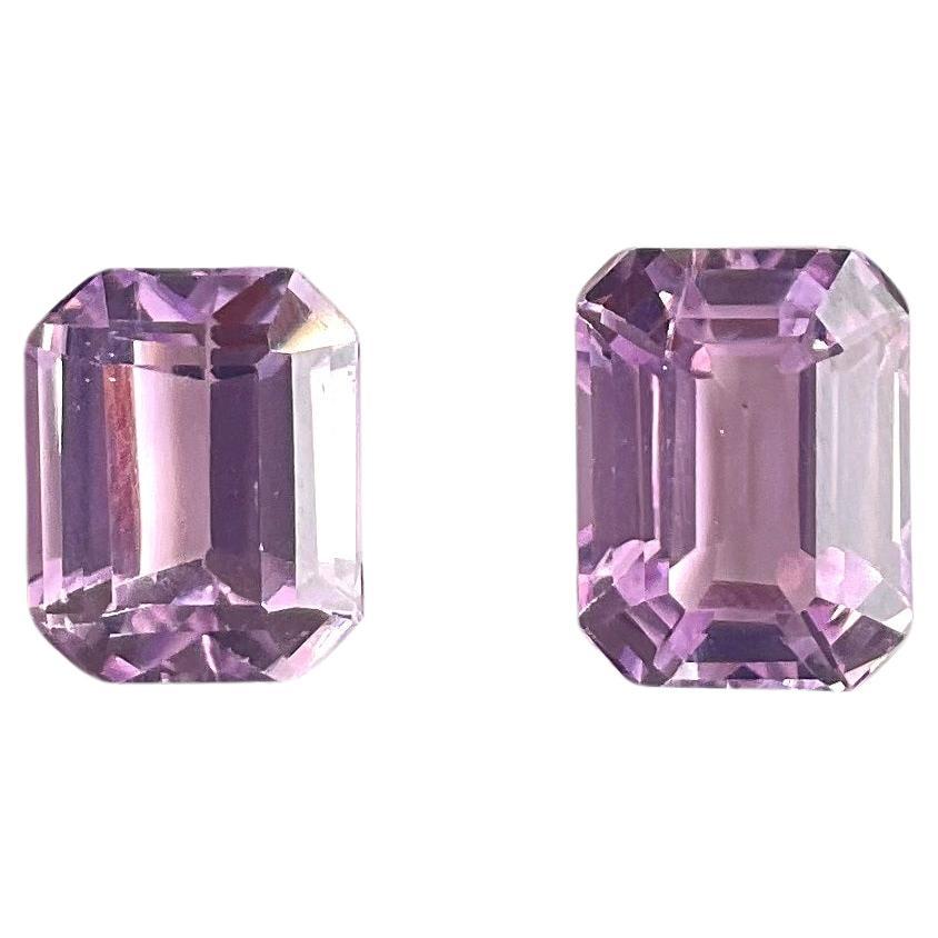 14.28 Carats Pink Kunzite Octagon Natural Cut Stones For Fine Gem Jewellery For Sale