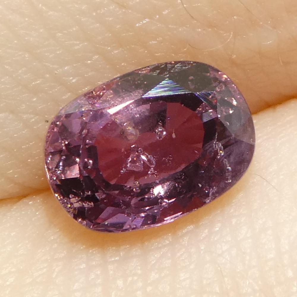 1.42ct Cushion Purple-Pink Sapphire from Tanzania, Unheated For Sale 6