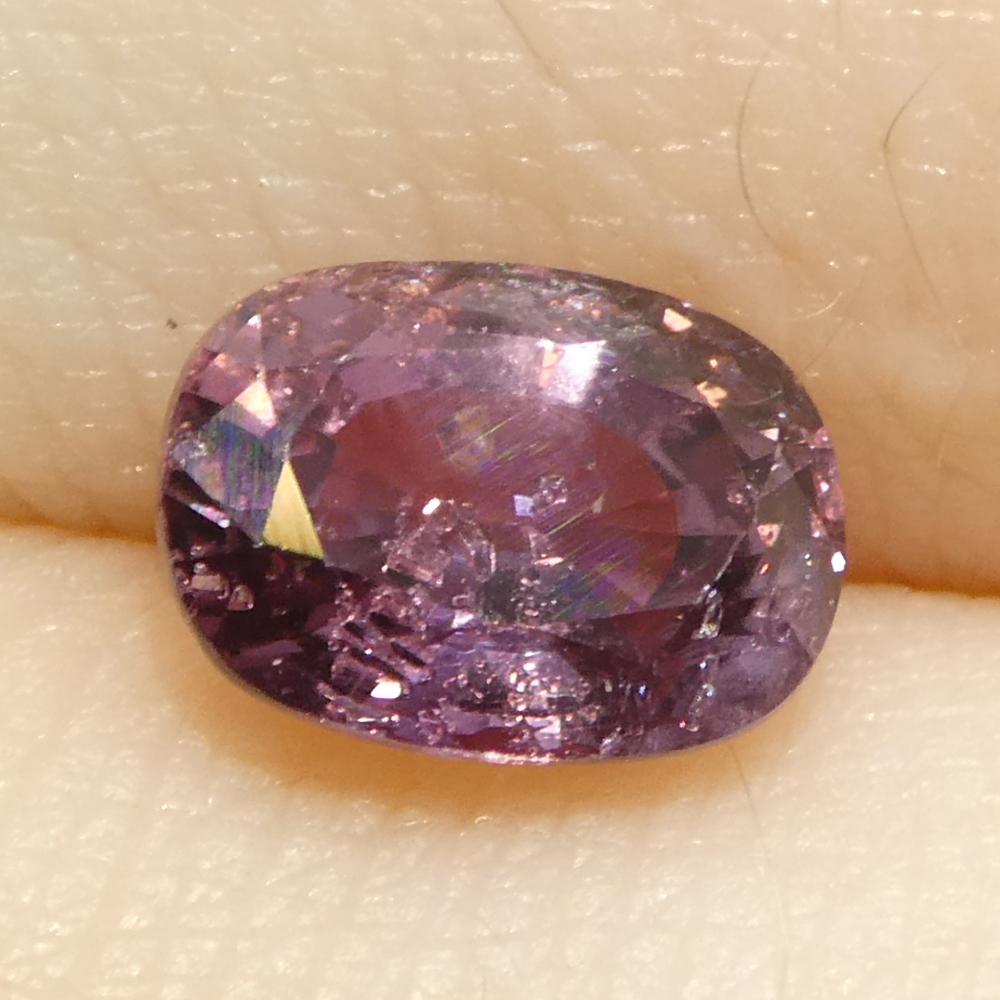 1.42ct Cushion Purple-Pink Sapphire from Tanzania, Unheated For Sale 7