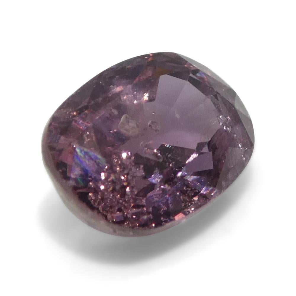 1.42ct Cushion Purple-Pink Sapphire from Tanzania, Unheated For Sale 3