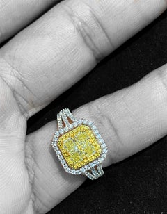 1.42 Carat Eternity Solitaire Illusion Collection Halo Ring