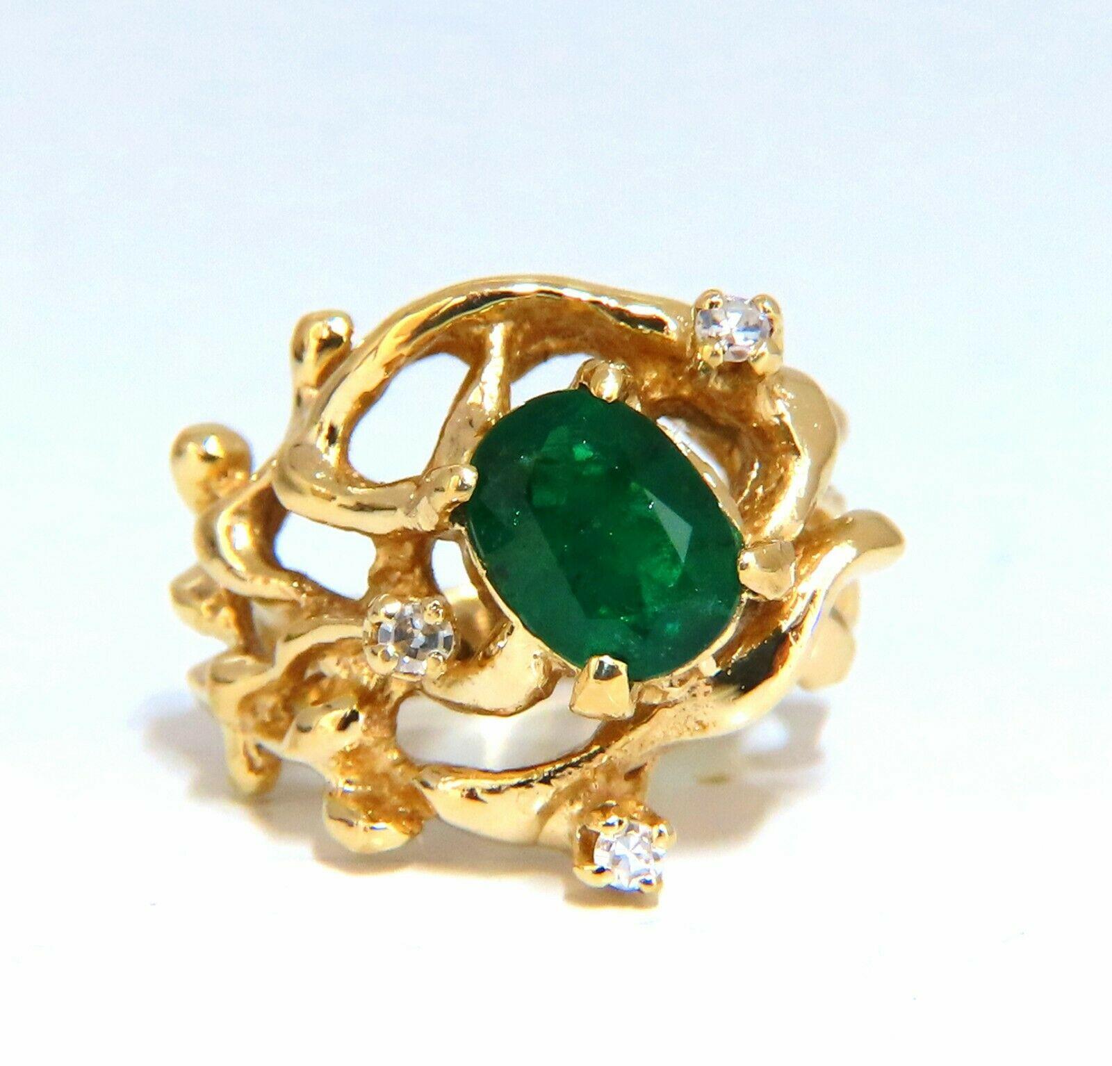 emerald vine ring