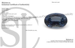 1.42ct Oval Blue Spinel from Burma