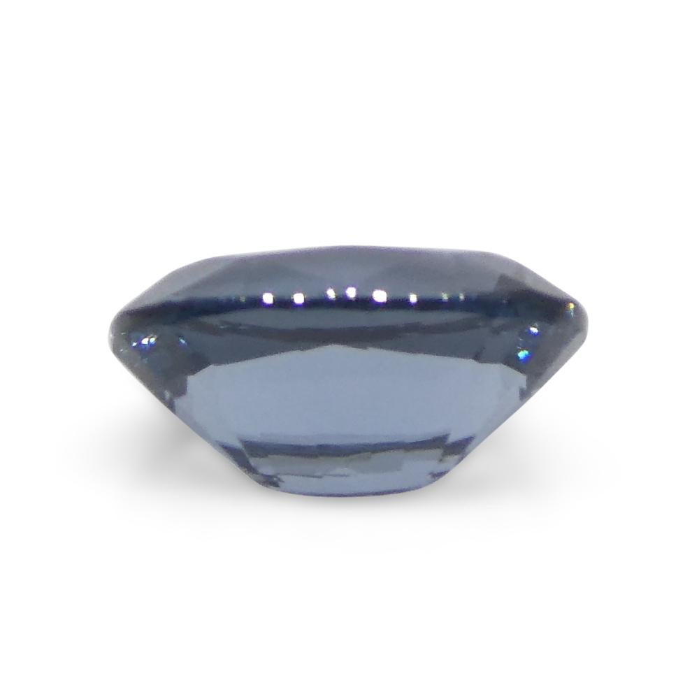 Spinelle bleu ovale de Birmanie 1,42 carat en vente 4