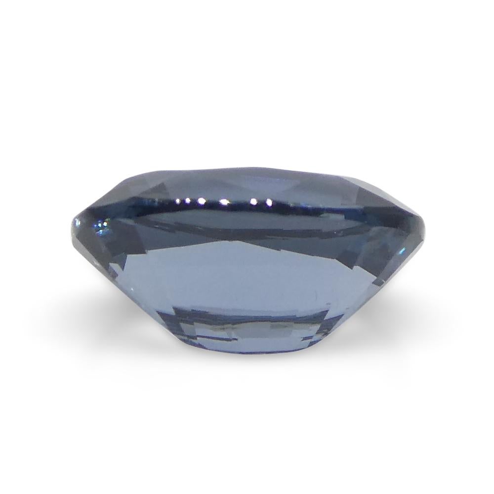 Spinelle bleu ovale de Birmanie 1,42 carat en vente 5