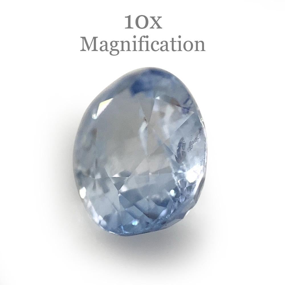 1.42ct Oval Icy Blue Sapphire from Sri Lanka Unheated For Sale 7