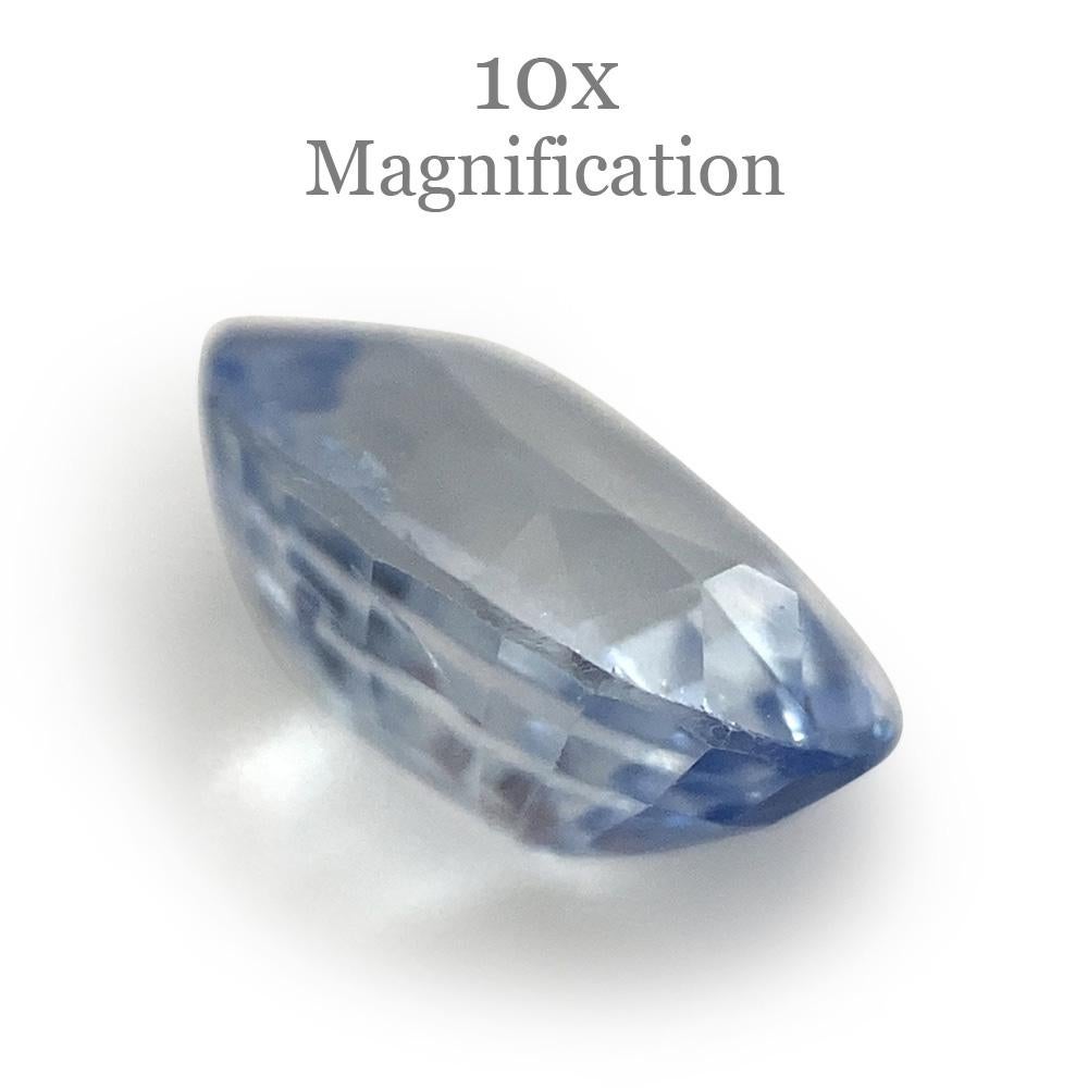 1.42ct Oval Icy Blue Sapphire from Sri Lanka Unheated For Sale 10