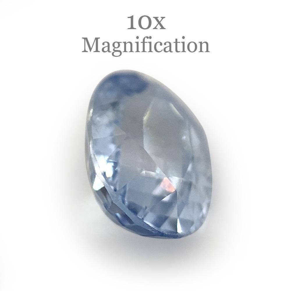 1.42ct Oval Icy Blue Sapphire from Sri Lanka Unheated For Sale 11