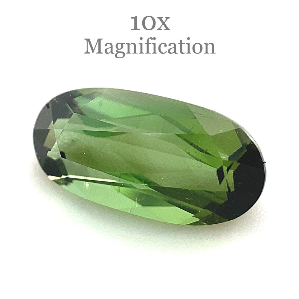 1,42ct Tourmaline ovale vert jaunâtre en vente 6