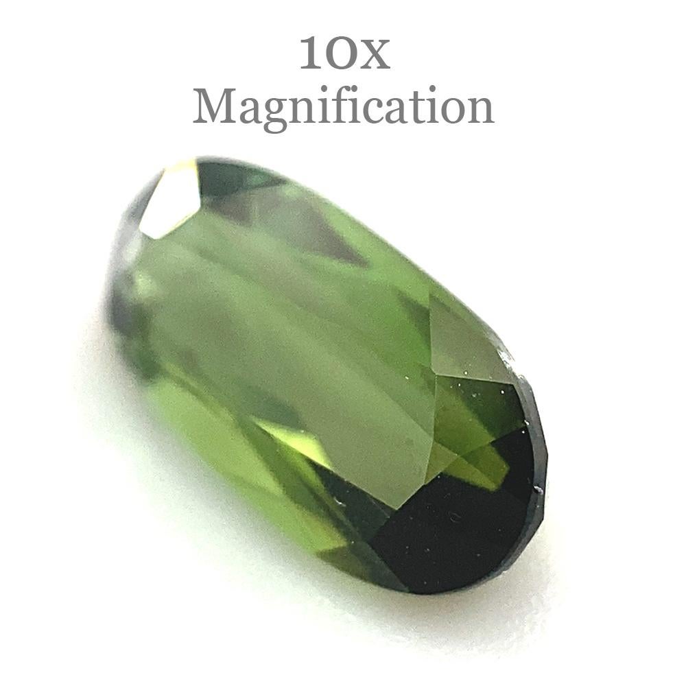 1,42ct Tourmaline ovale vert jaunâtre en vente 7