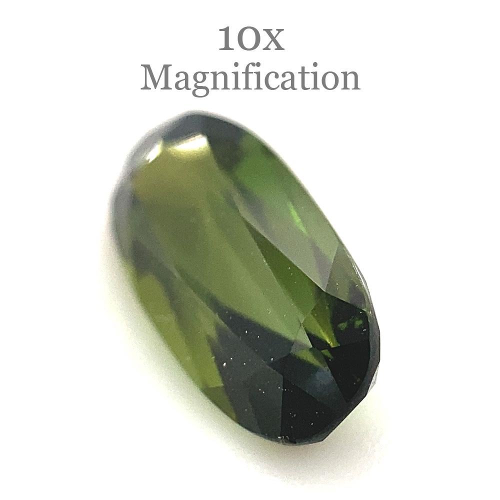 1,42ct Tourmaline ovale vert jaunâtre en vente 9