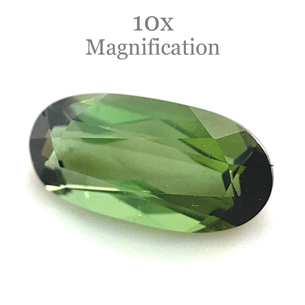 1,42ct Tourmaline ovale vert jaunâtre en vente 10