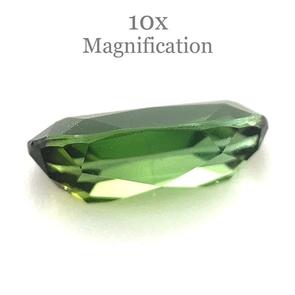 1,42ct Tourmaline ovale vert jaunâtre Unisexe en vente