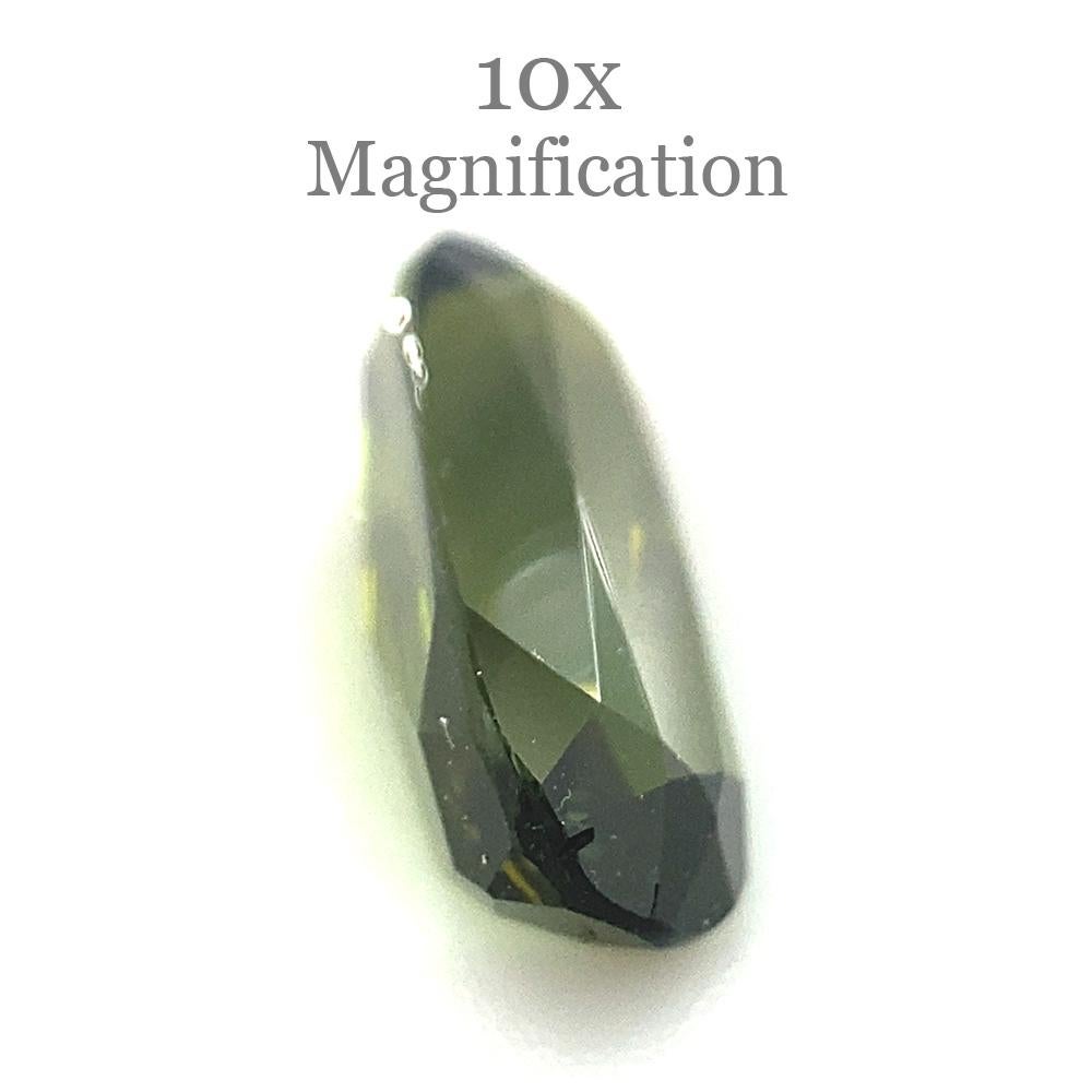 1,42ct Tourmaline ovale vert jaunâtre en vente 3