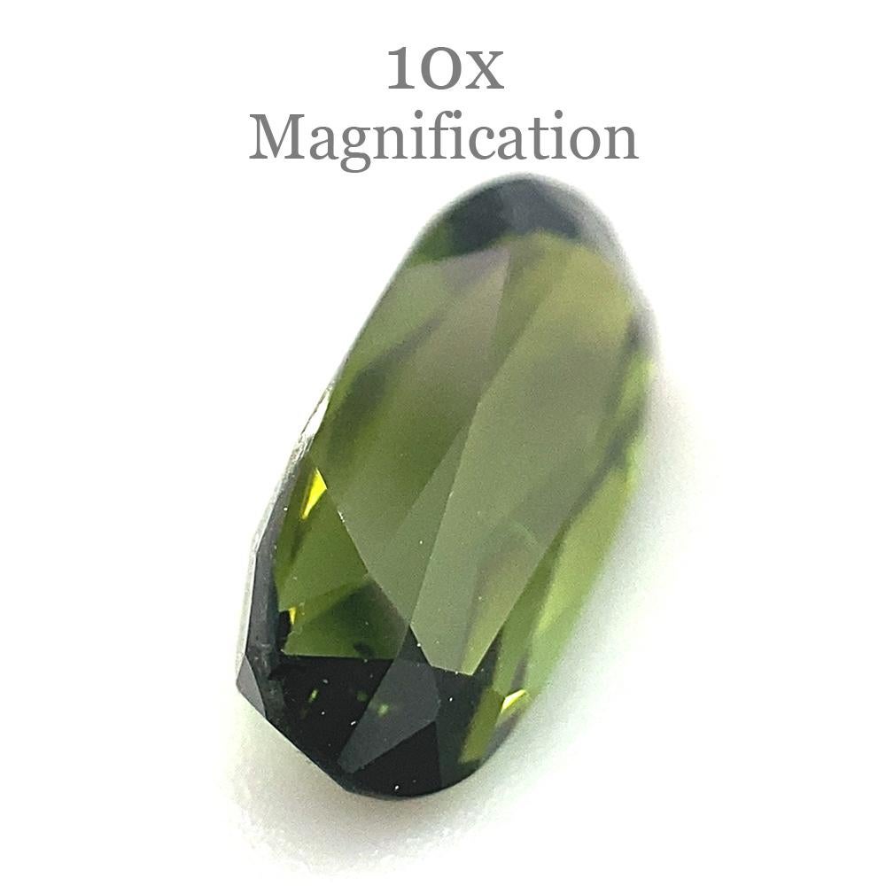 1,42ct Tourmaline ovale vert jaunâtre en vente 4