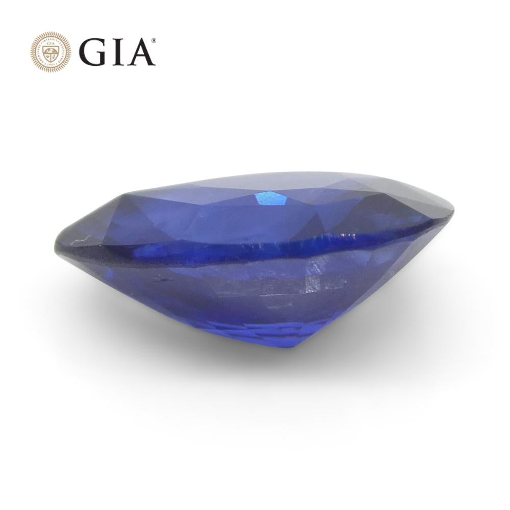 1.42ct Pear Blue Sapphire GIA Certified Sri Lanka For Sale 6
