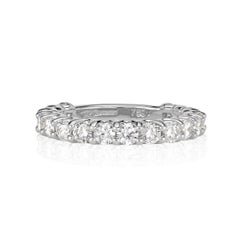 1.42ct Round Brilliant Cut Diamond Band in Platinum
