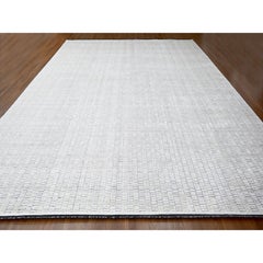 14'2"x18' Lexicon White Hand Loomed Modern Roman Tile Design Oversized Rug