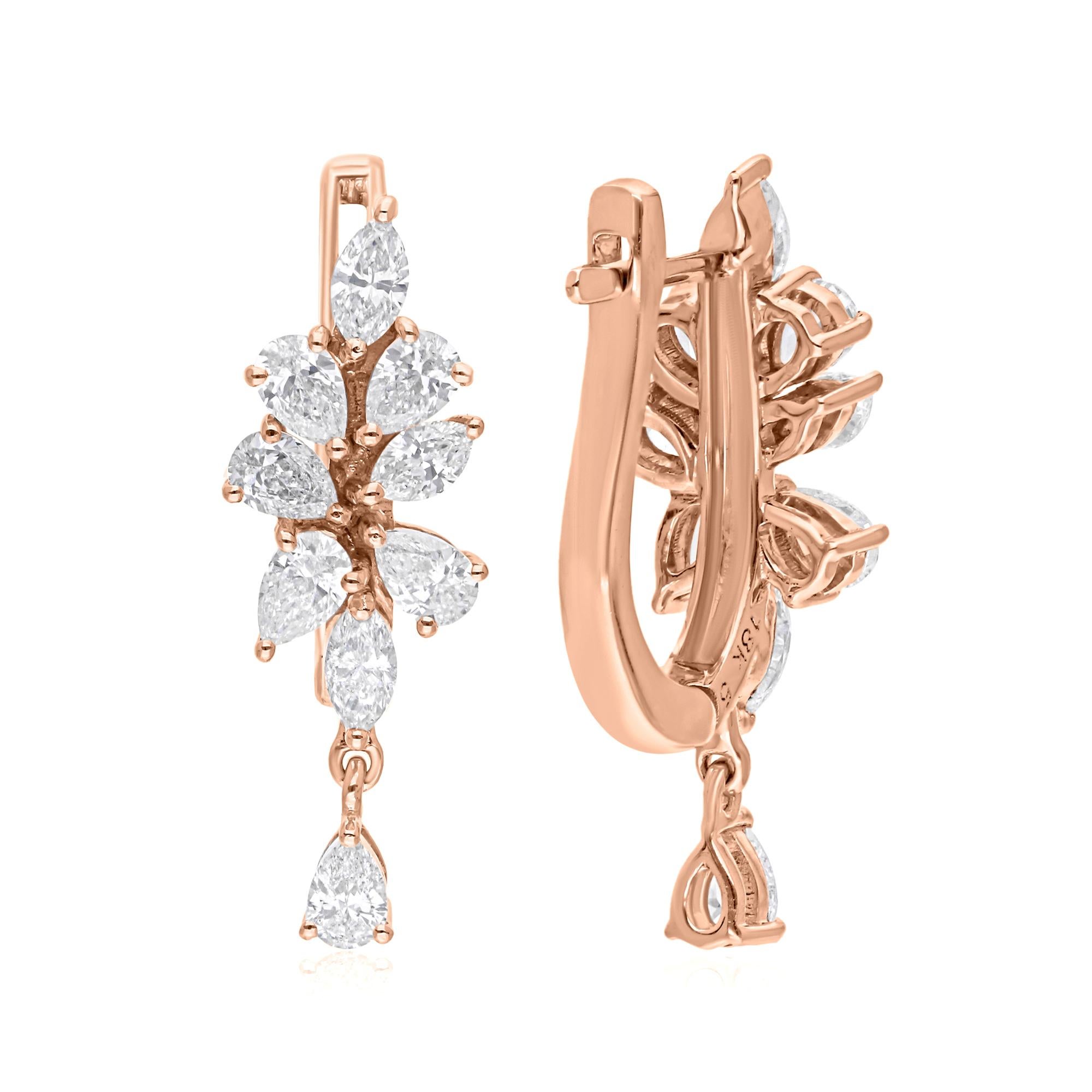 Cast from 18-karat gold, these exquisite earrings are handset with 1.43 carats of sparkling diamonds.

FOLLOW SPECTRUM JEWELS storefront to view the latest collection & exclusive pieces. Spectrum Jewels is proudly rated as a Top Seller on 1stdibs