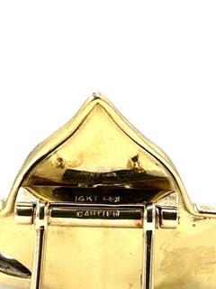1.43 Carats Diamond Cartier Platinum and 18K Gold Leaf Brooch