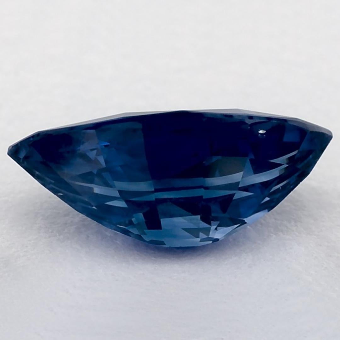 1.43 Ct Blue Sapphire Marquise Loose Gemstone In New Condition For Sale In Fort Lee, NJ
