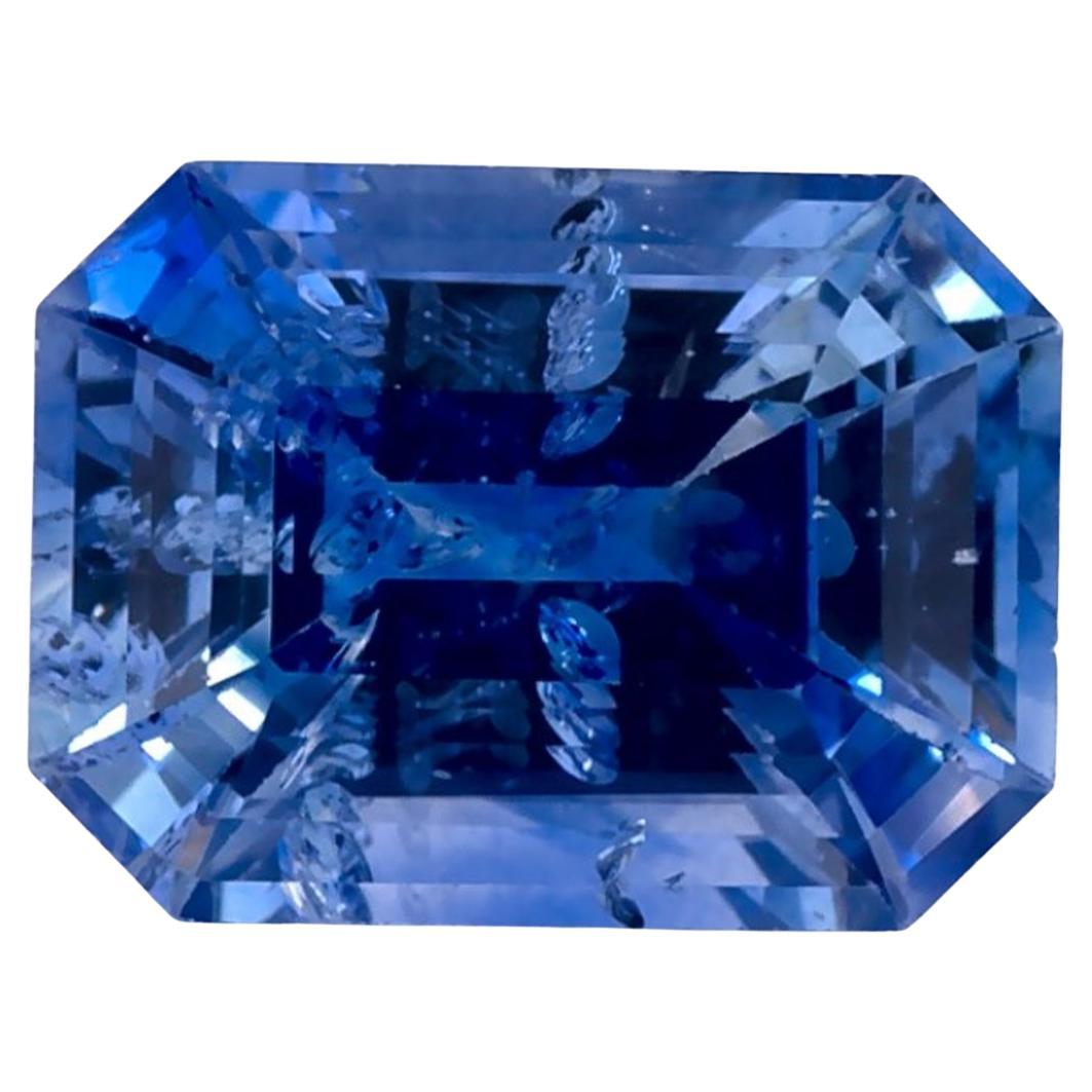 1.43 Ct Blue Sapphire Octagon Cut Loose Gemstone