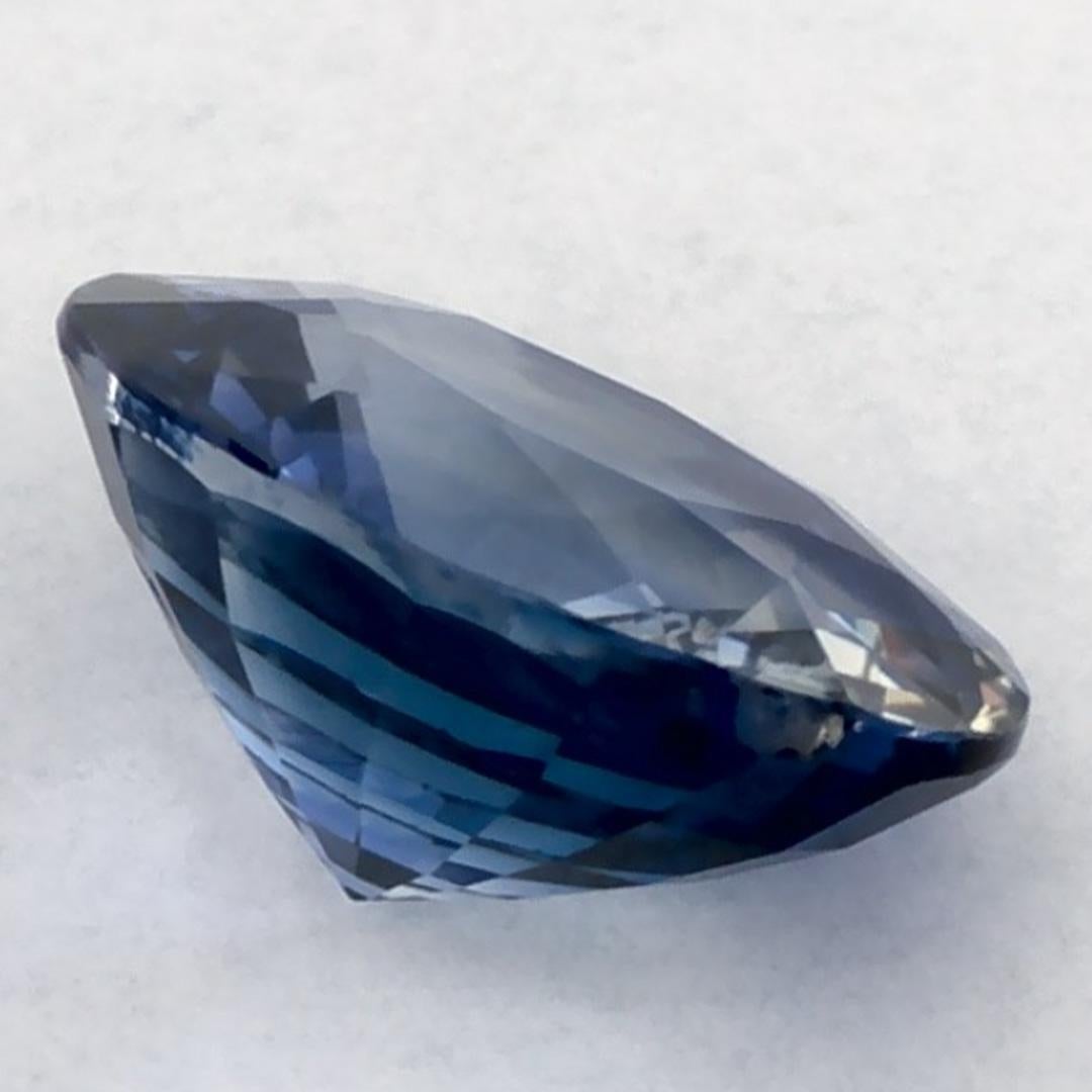 1.43 qt Zafiro Azul Oval Gema Suelta en venta 1