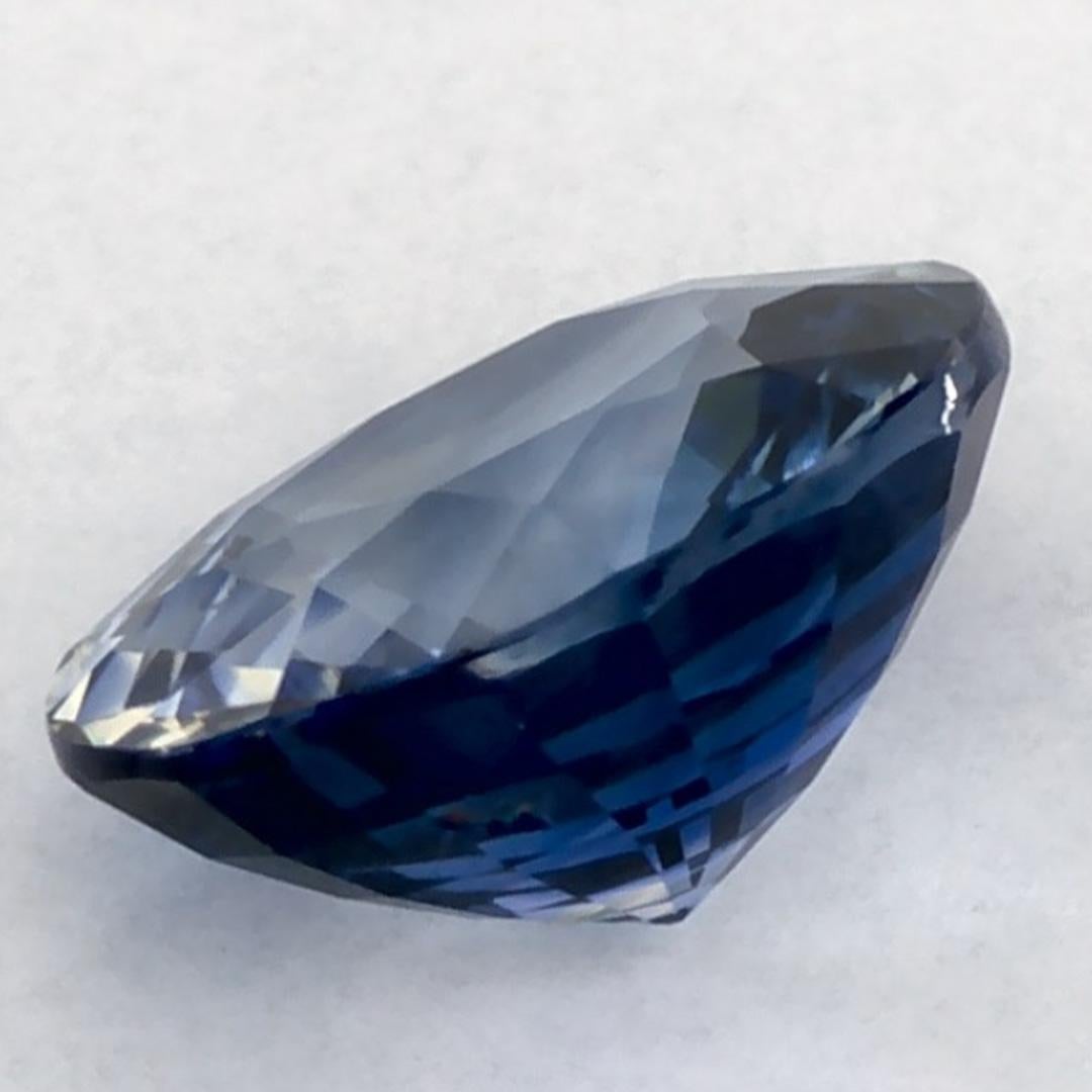 1.43 qt Zafiro Azul Oval Gema Suelta en venta 3