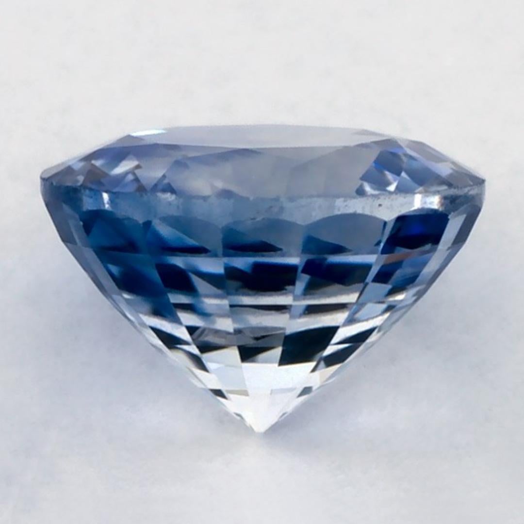 1.43 carati di zaffiro blu rotondo sfuso In condizioni Nuovo in vendita a Fort Lee, NJ