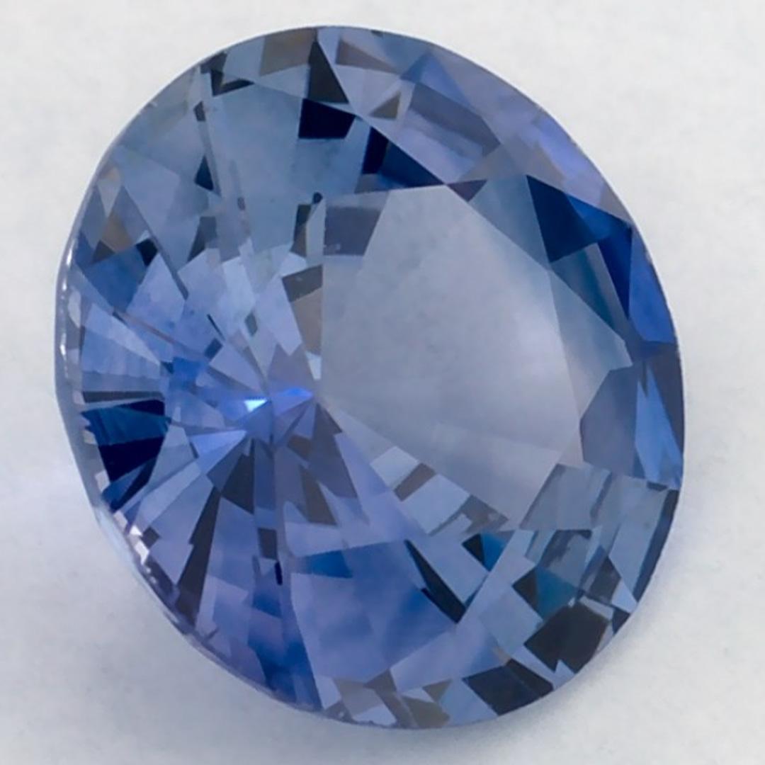 1.43 carati di zaffiro blu rotondo sfuso in vendita 2