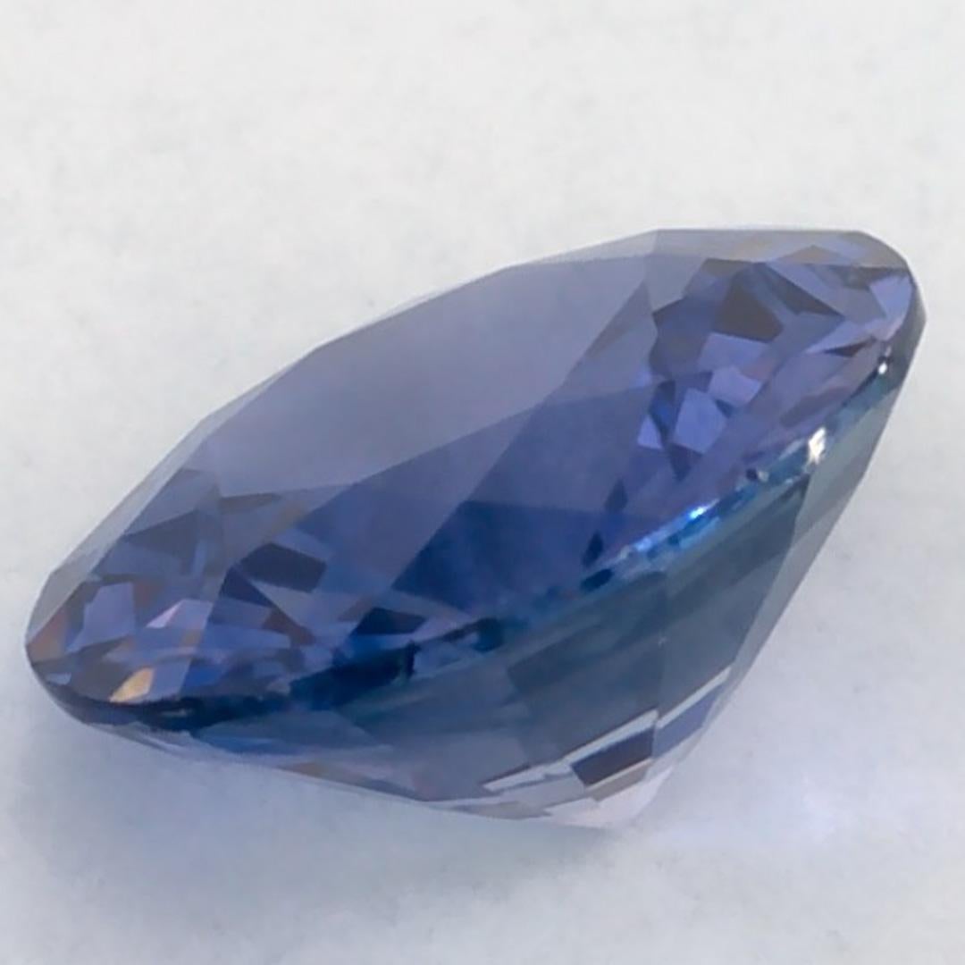 1.43 carati di zaffiro blu rotondo sfuso in vendita 3