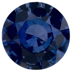 1.43 Ct Blue Sapphire Round Loose Gemstone