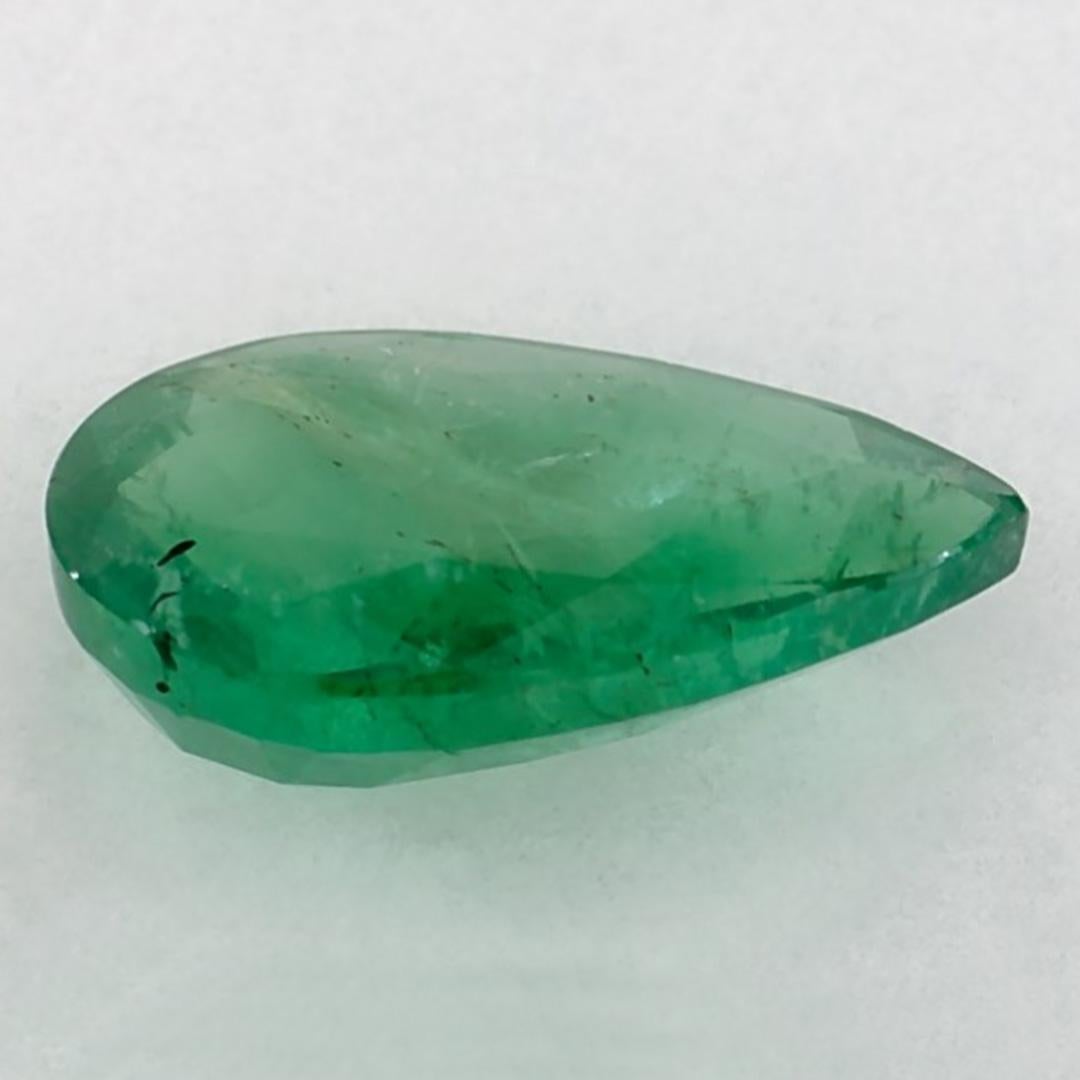1.43 Karat Smaragd Birne Loser Edelstein im Zustand „Neu“ im Angebot in Fort Lee, NJ