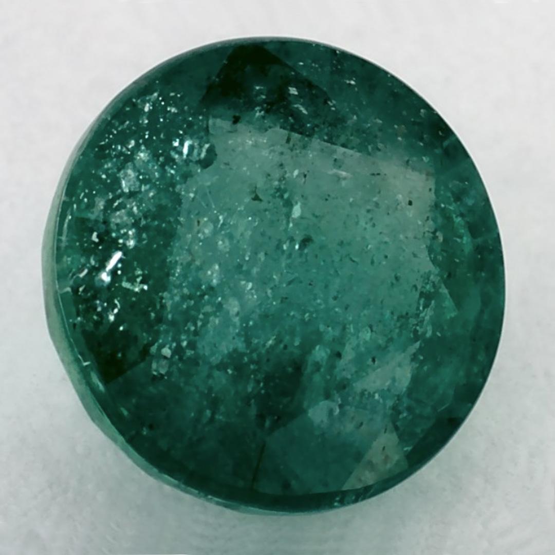 Round Cut 1.43 Ct Emerald Round Loose Gemstone For Sale