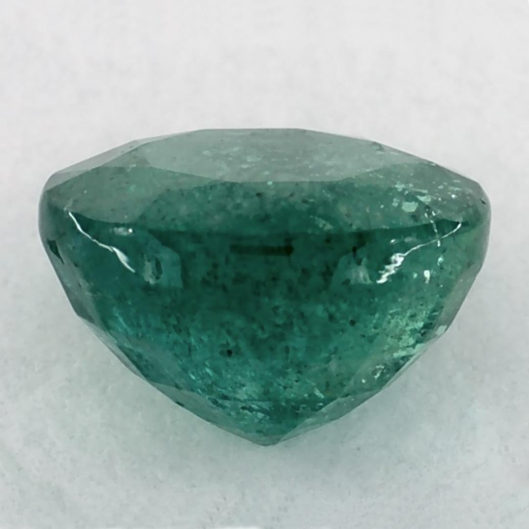 1.43 Ct Emerald Round Loose Gemstone In New Condition For Sale In Fort Lee, NJ