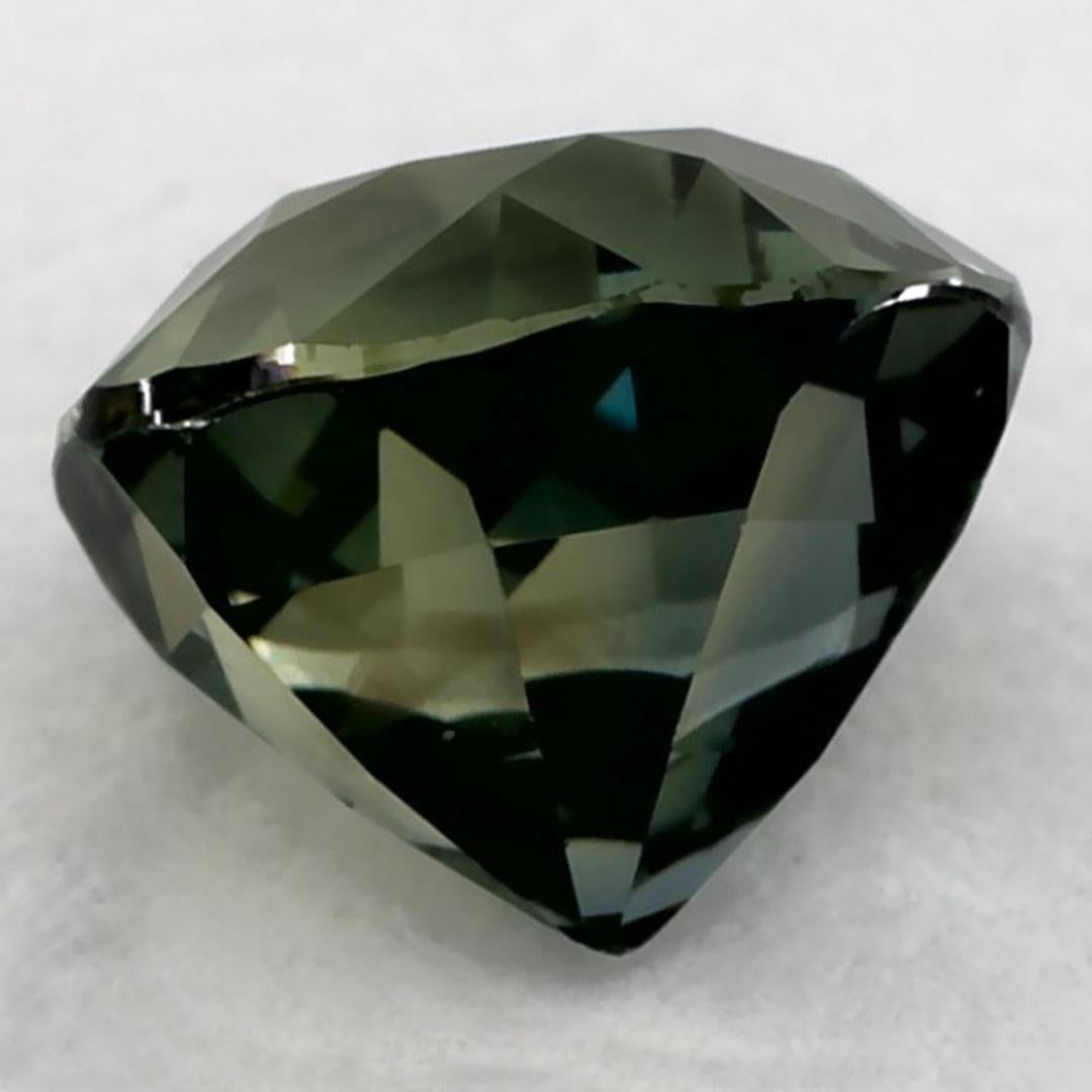 1.43 Karat Grüner Saphir Rund Lose Edelstein im Zustand „Neu“ im Angebot in Fort Lee, NJ