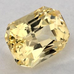 1.43 Ct Yellow Sapphire Radiant Loose Gemstone