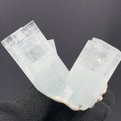 143 grammi di magnifico esemplare di Trio di Acquamarine da Skardu, Pakistan