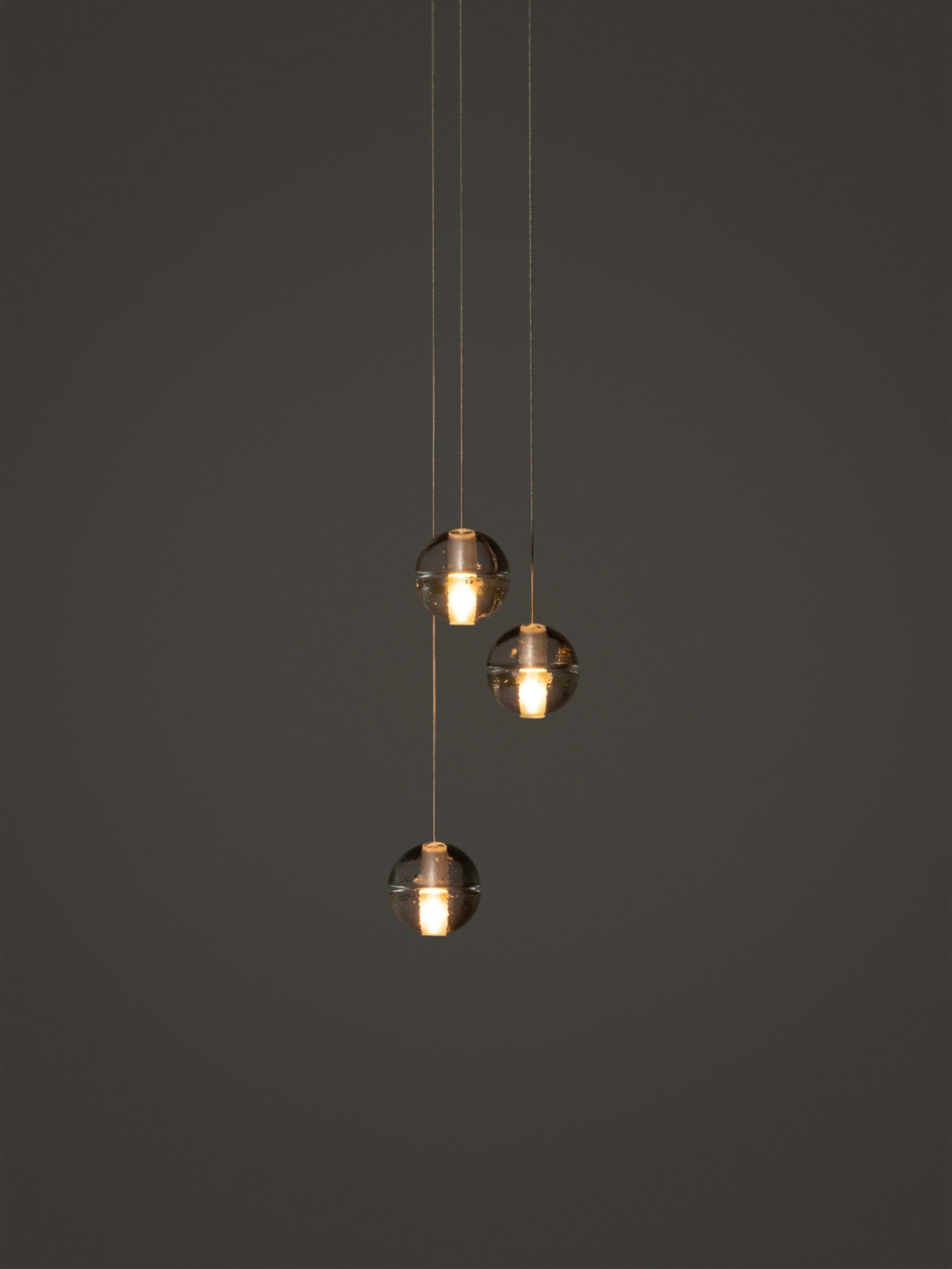 14.3 Random Suspended Light di Bocci con vetro fuso e cavo coassiale In condizioni ottime in vendita a Rhinebeck, NY