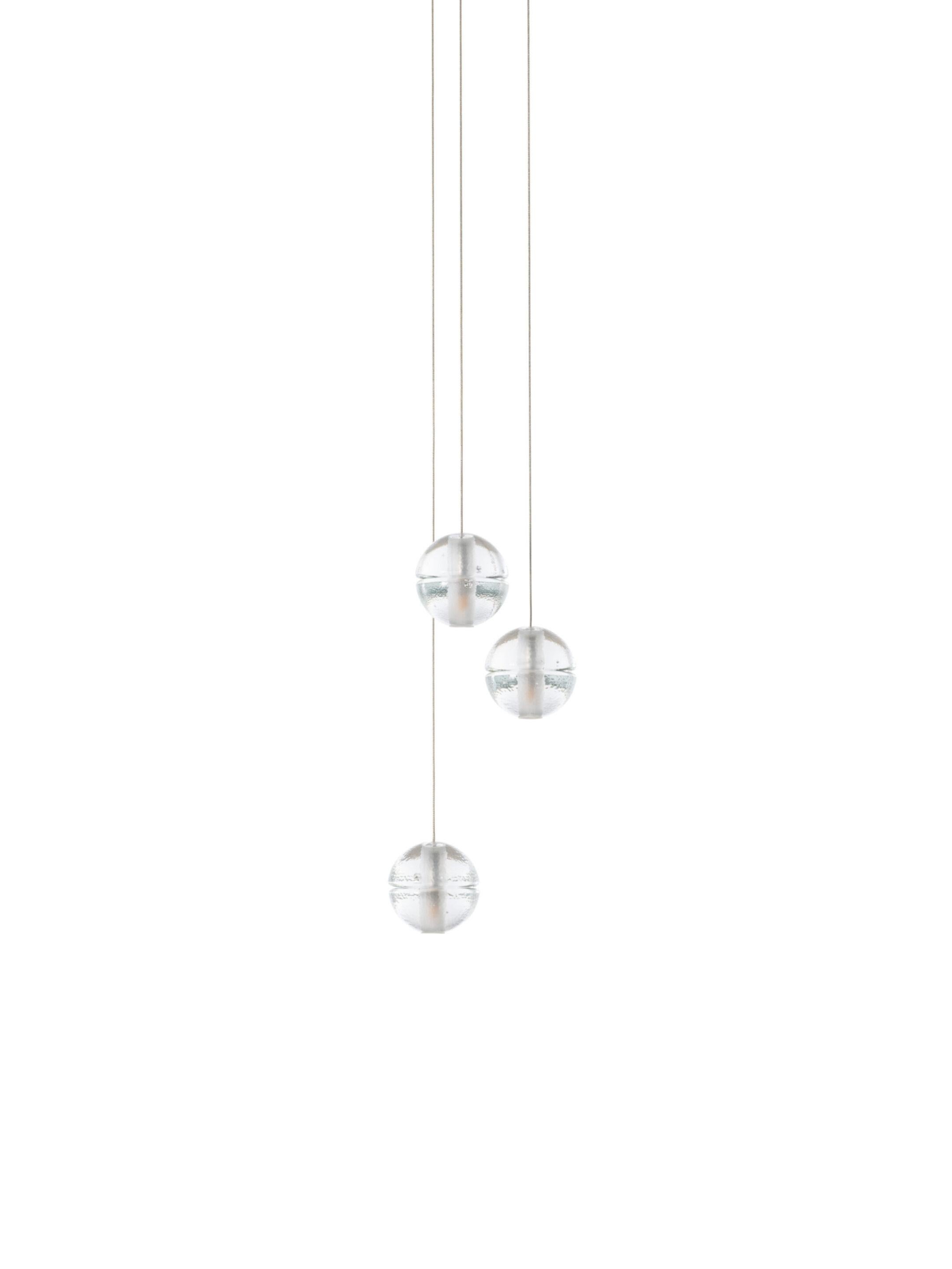 XXI secolo e contemporaneo 14.3 Random Suspended Light di Bocci con vetro fuso e cavo coassiale in vendita