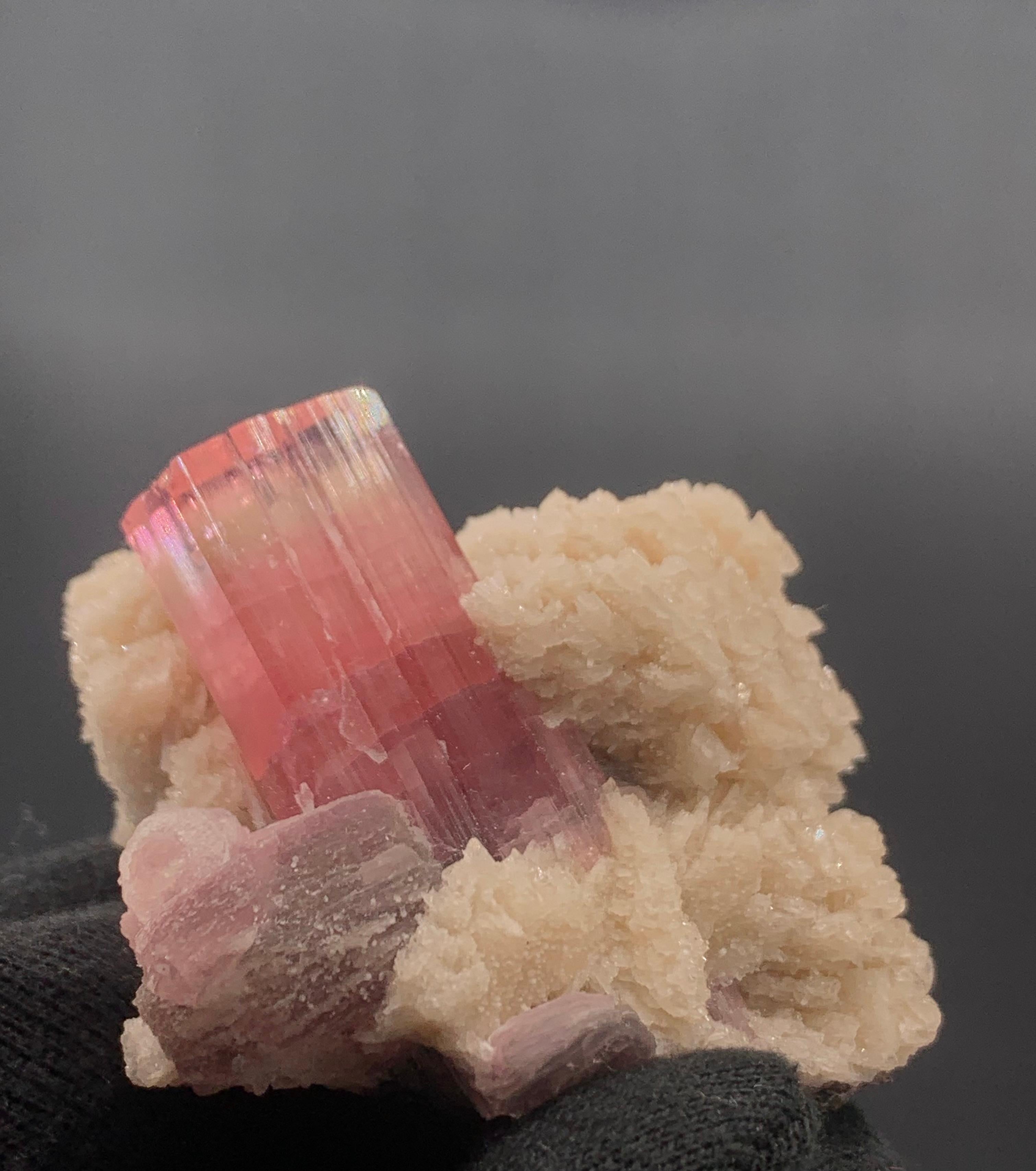 Other 143.28 Pink Tourmaline With Cleavelandite Specimen From Paprook, Afghanistan  For Sale